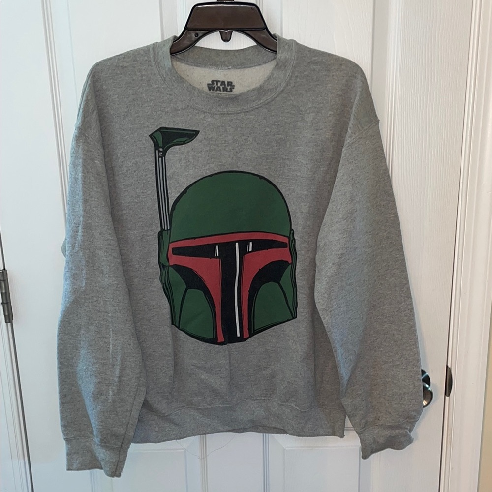 Star Wars Green and Red Boba Fett Crewneck Sweatshirt
